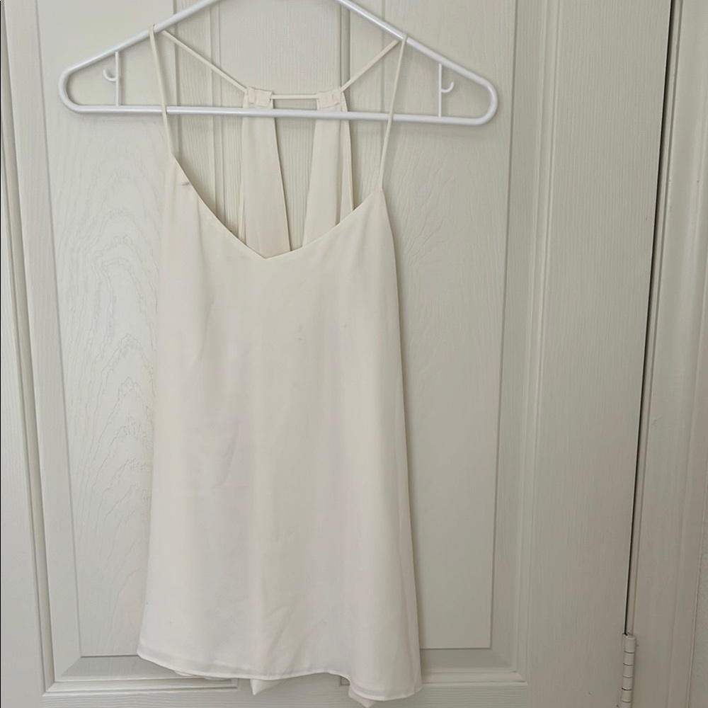 Elegant Cream Spaghetti Strap Top